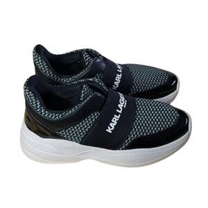 Karl Lagerfeld Sneakers Womens Size 7 Zaidee 2 Paris Wedge Platform Slip On